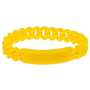 Marc by Marc Jacobs-Yellow Silicon Braided Bracelet-$28